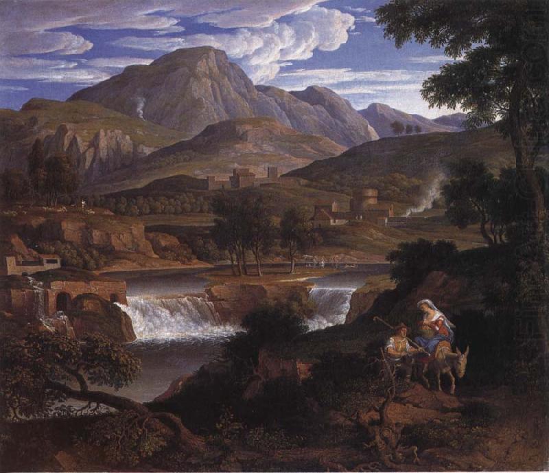 Joseph Anton Koch Waterfalls at Subliaco china oil painting image